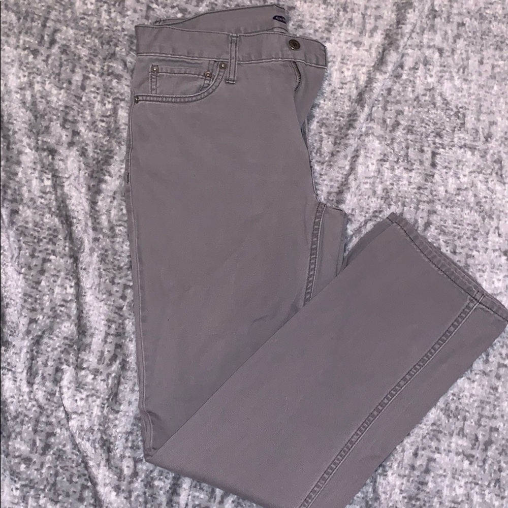 Old navy gray straight jeans size 30 x 32